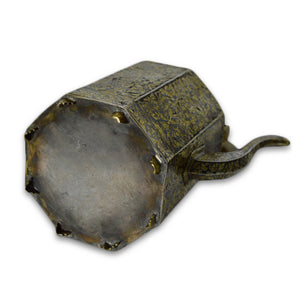 Antique Thai Silver-gilt Niello Octagonal Teapot, Thailand (siam) – 19th Century
