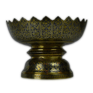 Antique Thai Silver-gilt Niello Set Of Three Bowls, Thailand (siam) – 19th Century